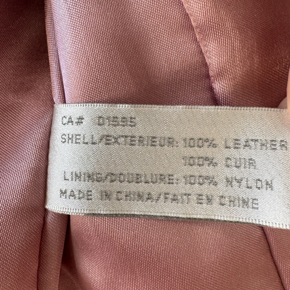 Suede Jacket “Beechers Brook-Fairweather”-Blush Pink Genuine Leather- Size:Small - Picture 6 of 11